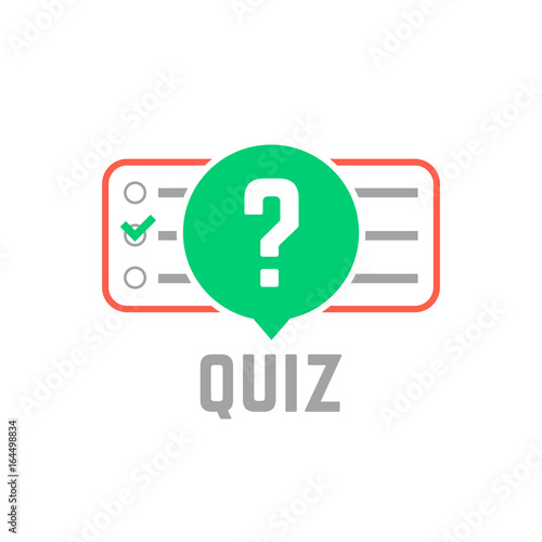 quiz logo with exam test
