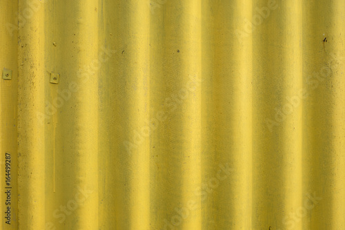 Background of yellow painted of iron sheet
