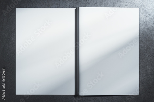 White hardcover notebook