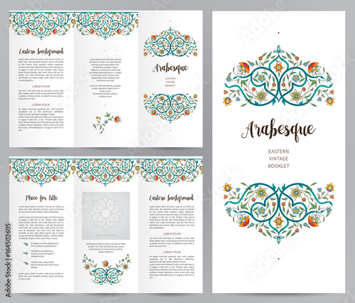 Ornate vintage booklet in Eastern style.