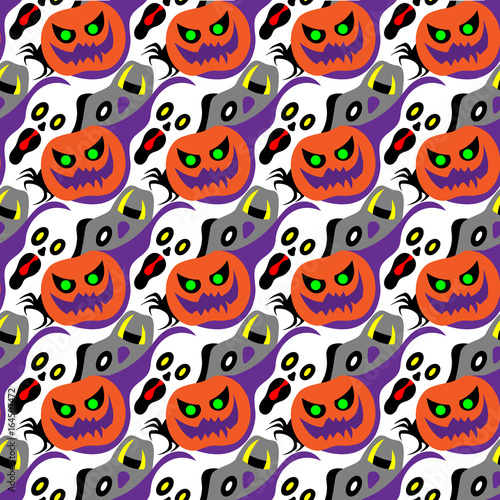 Halloween seamless pattern design