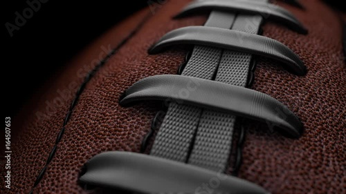 Closeup of Professional American Football