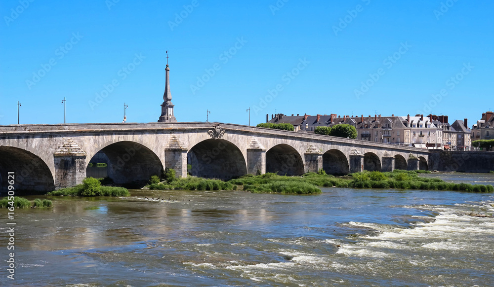 The Jacques Gabriel Bridge in Blois, France.