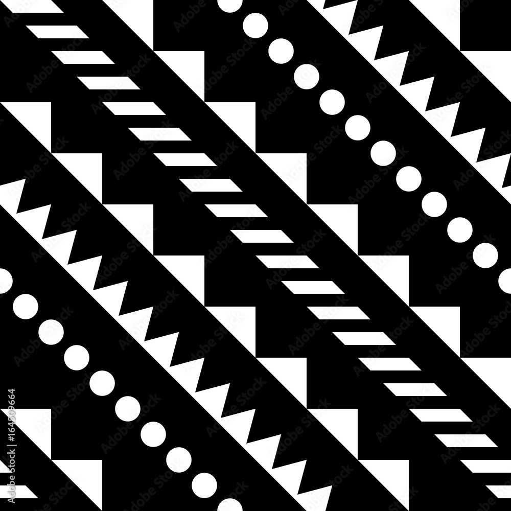 Ethnic Tribal Seamless Pattern. Geometric Ornamental illustration. Decorative Stylish Texture