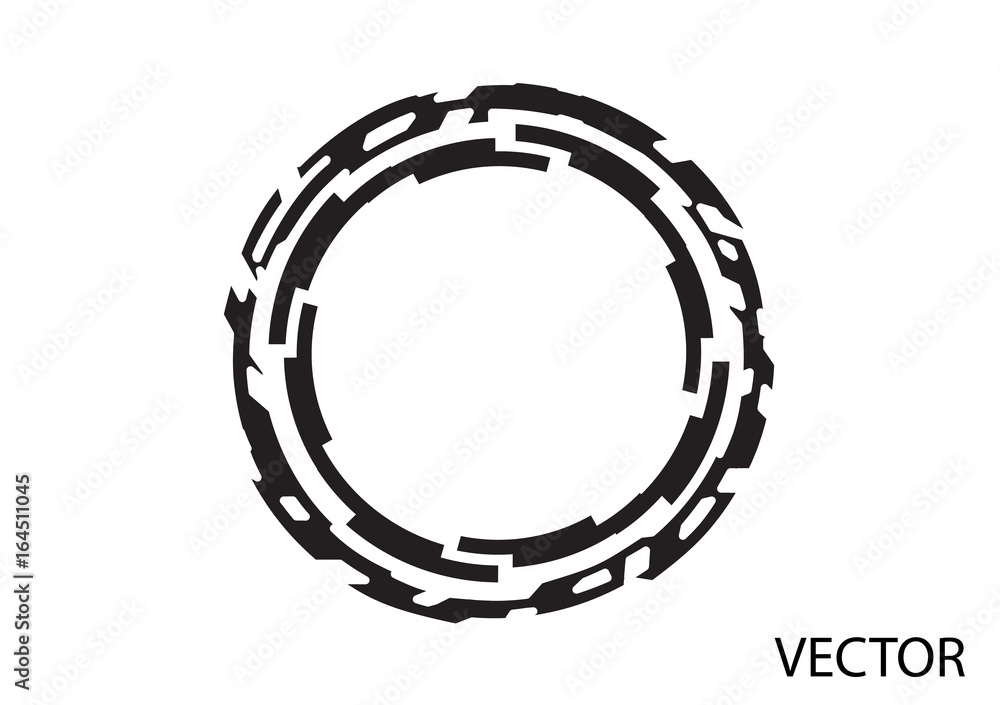 Round logo on white background Round logo on white background