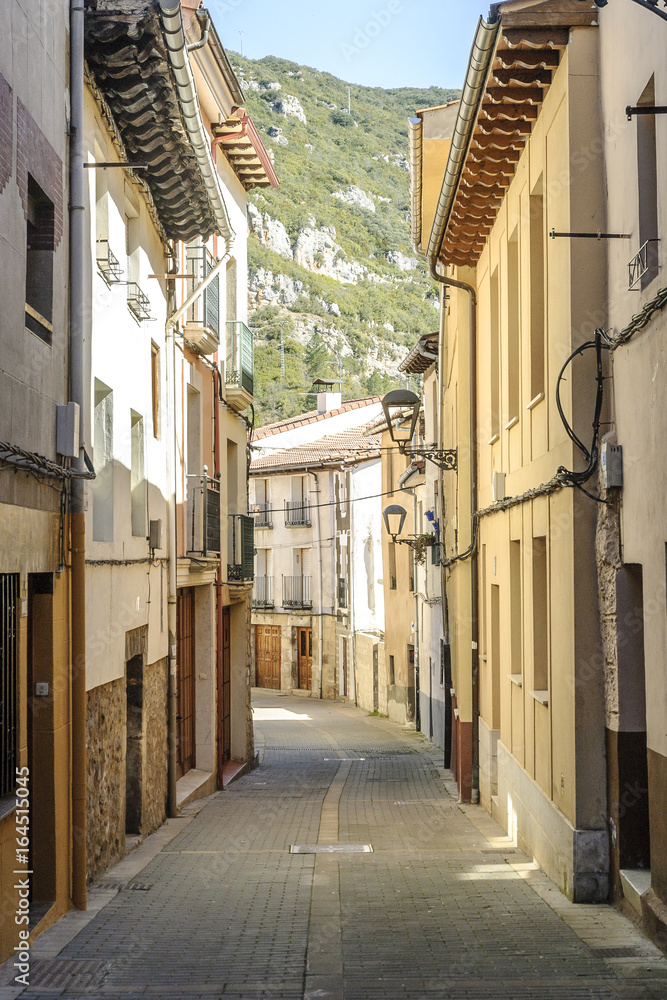 street in the town of Oña, Burgos, Spain