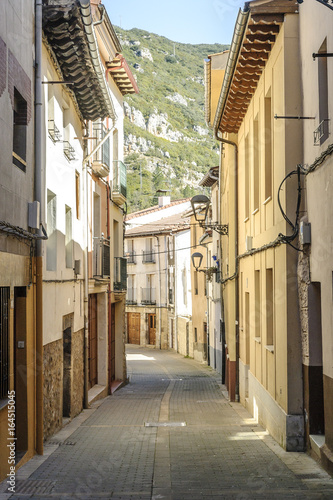 street in the town of Oña, Burgos, Spain