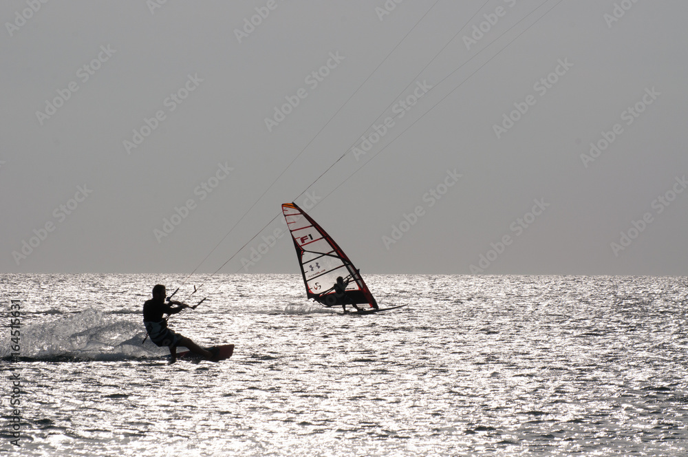 Naklejka premium sport de glisse