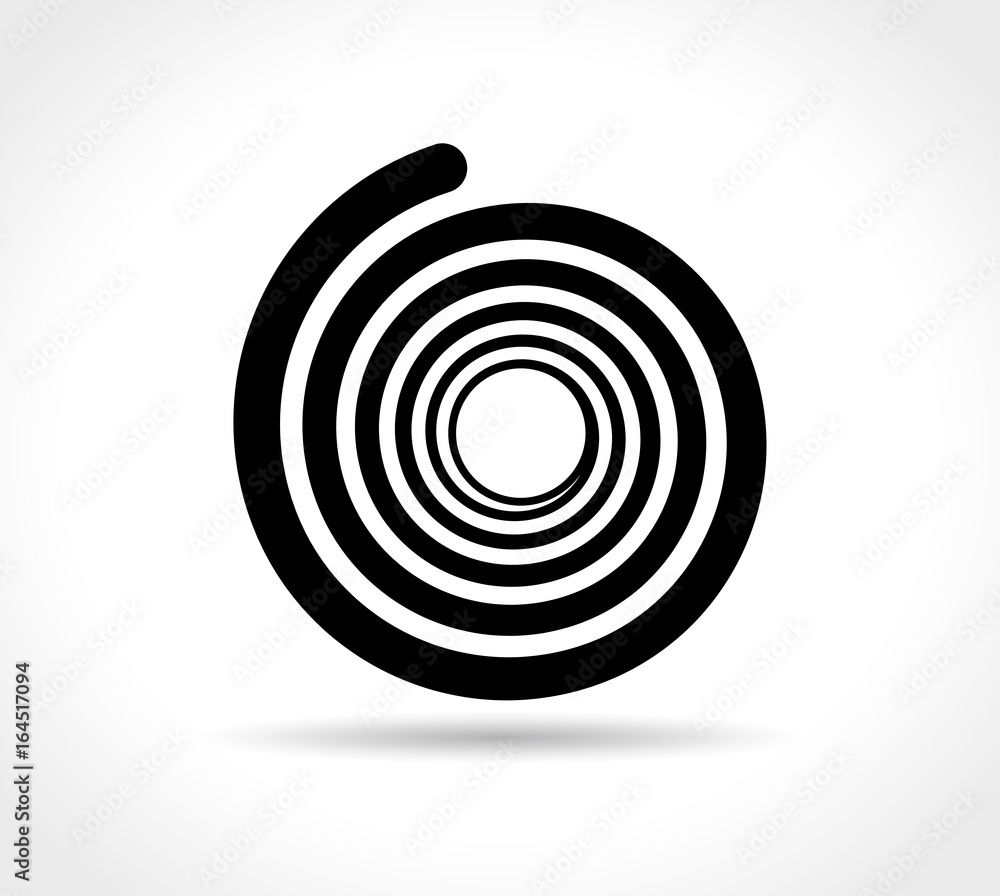 spiral abstract icon on white background spiral abstract icon on white background