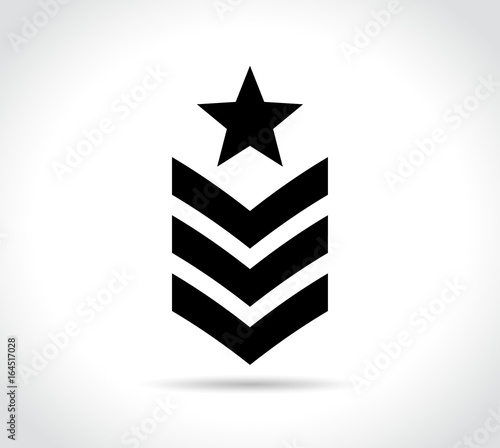 military icon on white background
