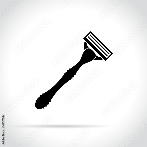 razor icon on white background
