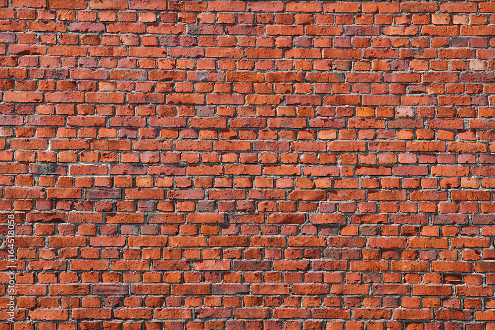 old red brick wall texture background
