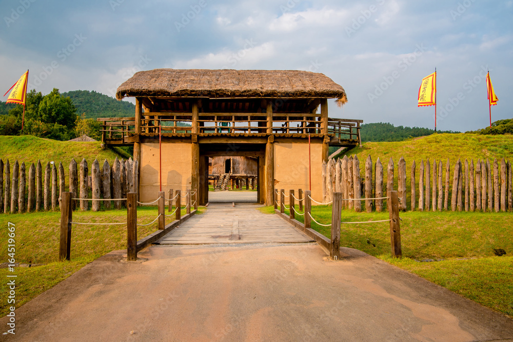Buyeo, Korea - Sabiseong Fortress of Baekje Cultural Heritage Complex.