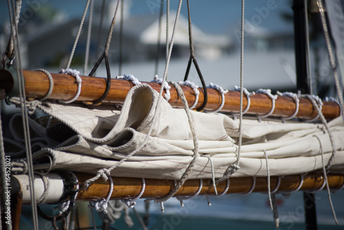 Antique sailing rigging in Key West, Florida