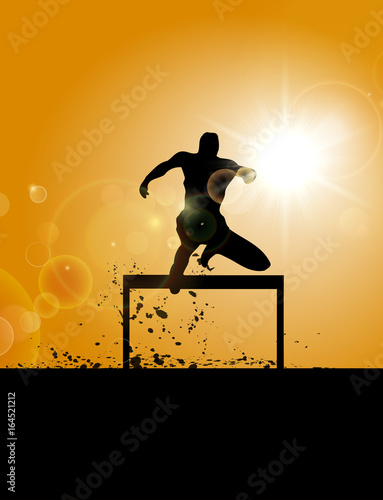 Hurdle Race on the field