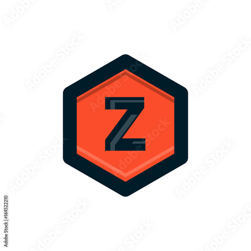 Free Download vintage z letter in polygon logo design - GFXLoad
