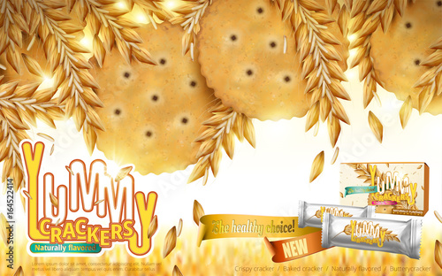Yummy Crackers ad