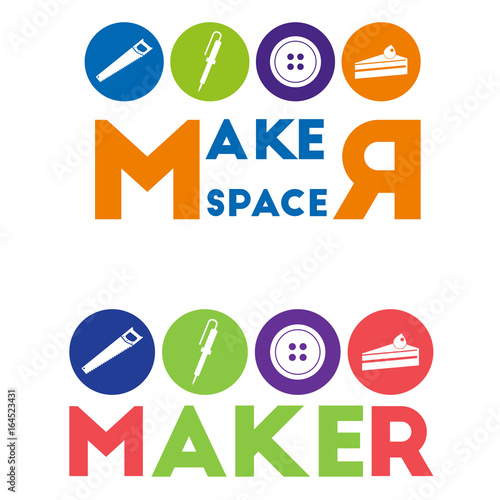maker and maker space logo design