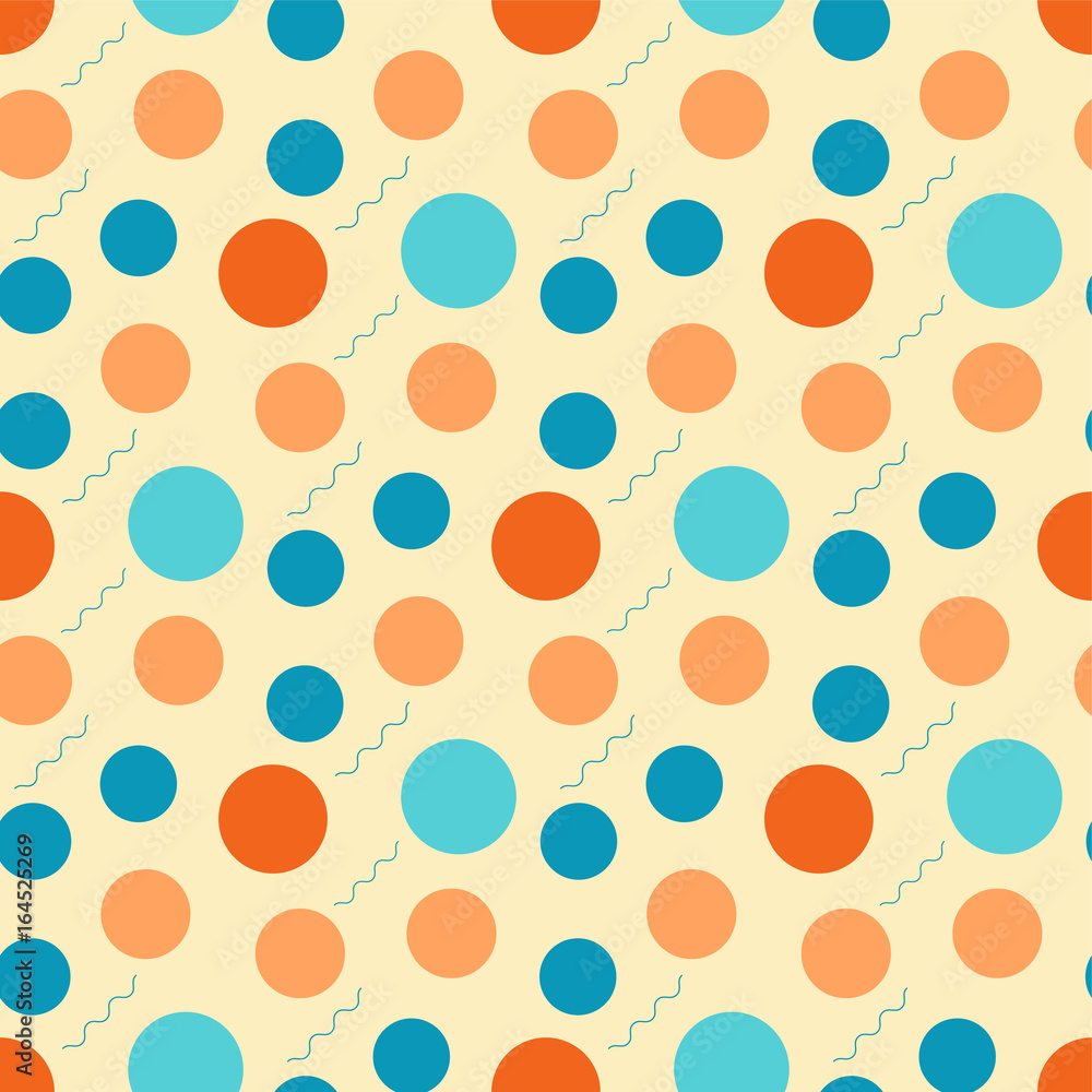 Abstract pattern with retro circles on a light background Abstract pattern with retro circles on a light background