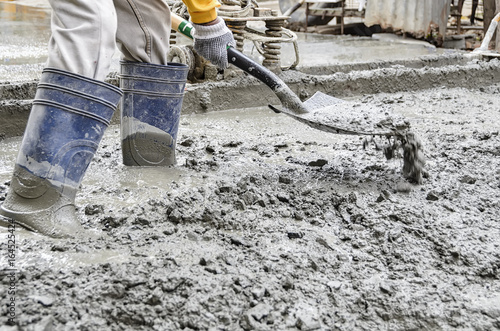 Man Cementing Road