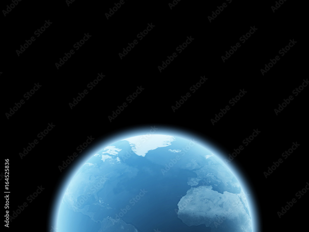 Earth Isolated on black background : Elements of this image furnished by NASA