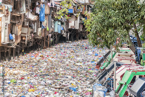 Polluted Urban River