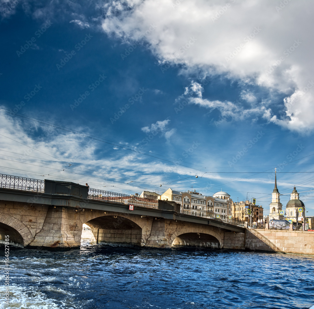 Bridge  in St. Petersburg, Russia
