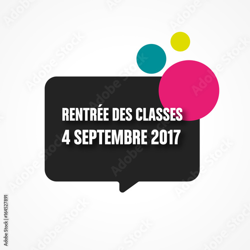 rentrée des classes 2017