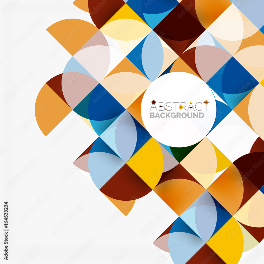 Obraz premium Modern geometrical abstract background circles