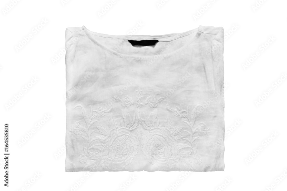 Folded blouse isolated Folded blouse isolated