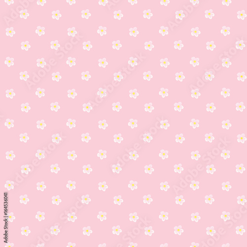 Seamless floral pattern. Background in small pink flowers on a pink background for textiles, fabric, cotton fabric, cover, wallpaper, stamp, gift wrap, postcard.
