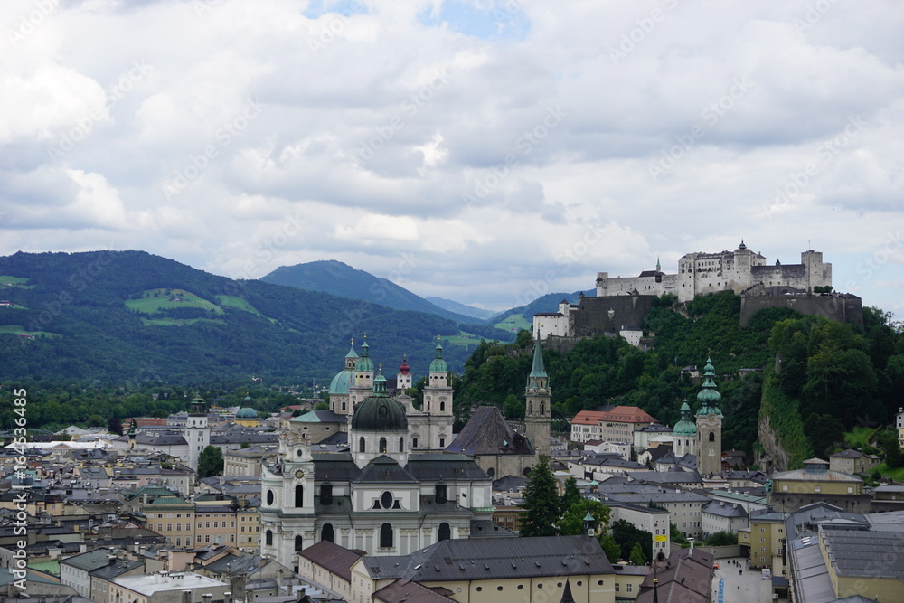 Salzburg Castle and historic city, Salzburg, Austria