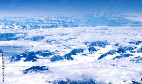 Vue aérienne-Montagnes Rocheuses