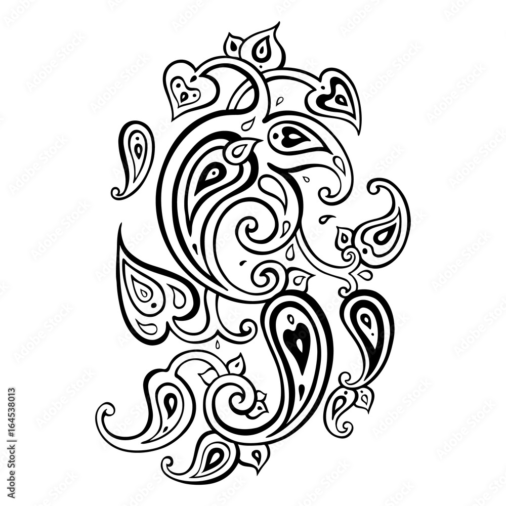 Paisley Ethnic ornament.