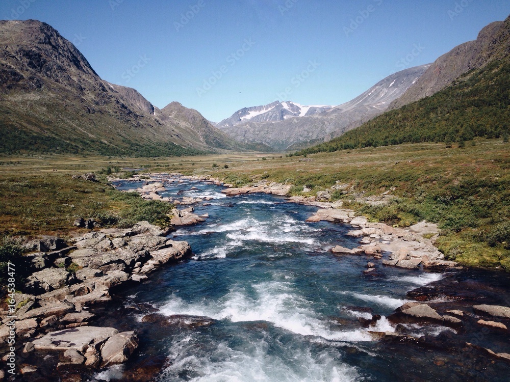 Fototapeta premium River in the Jotunheimen National Park, Norway