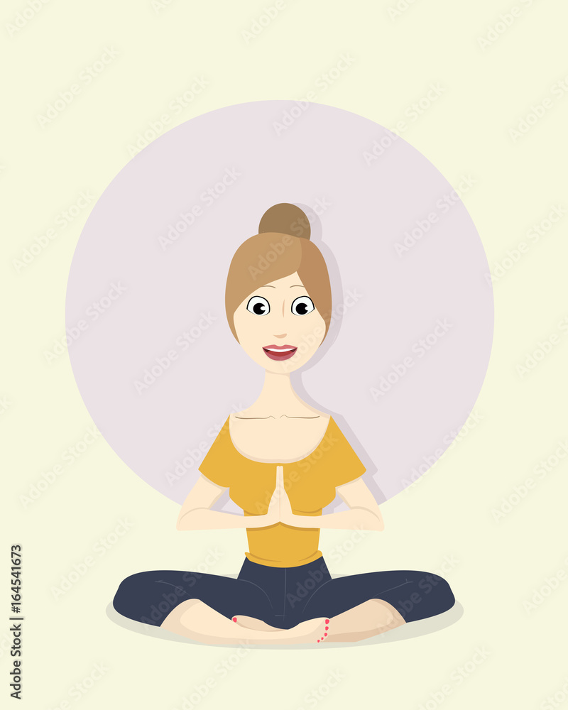 Woman doing yoga Woman doing yoga