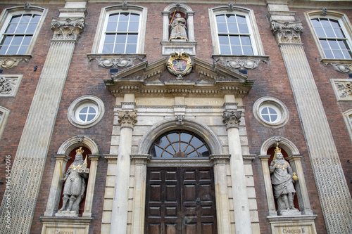 Facade of Worcester Guildhall, England
