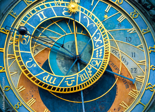 The old astronomical clock is one of the main sights of  Prague. The historical center of the city.