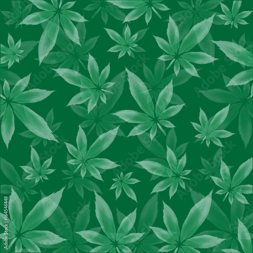 Marijuana leaf pattern