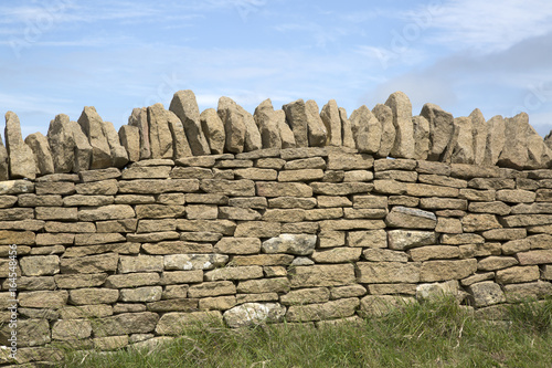 Stone Wall in Broadway; Cotswolds; Worcestershire photo
