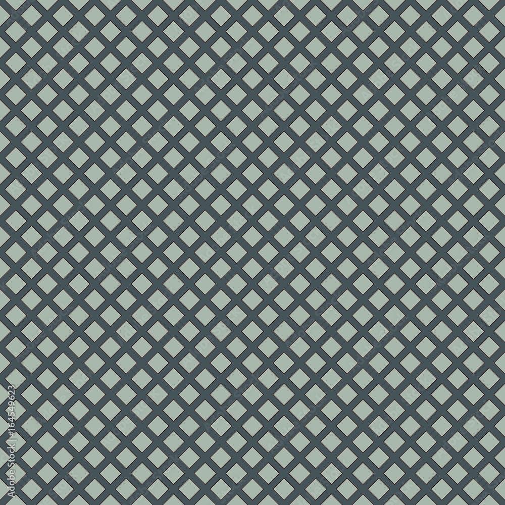 Repeated blue diamonds background. Geometric motif. Seamless surface pattern design with pastel colors square ornament.