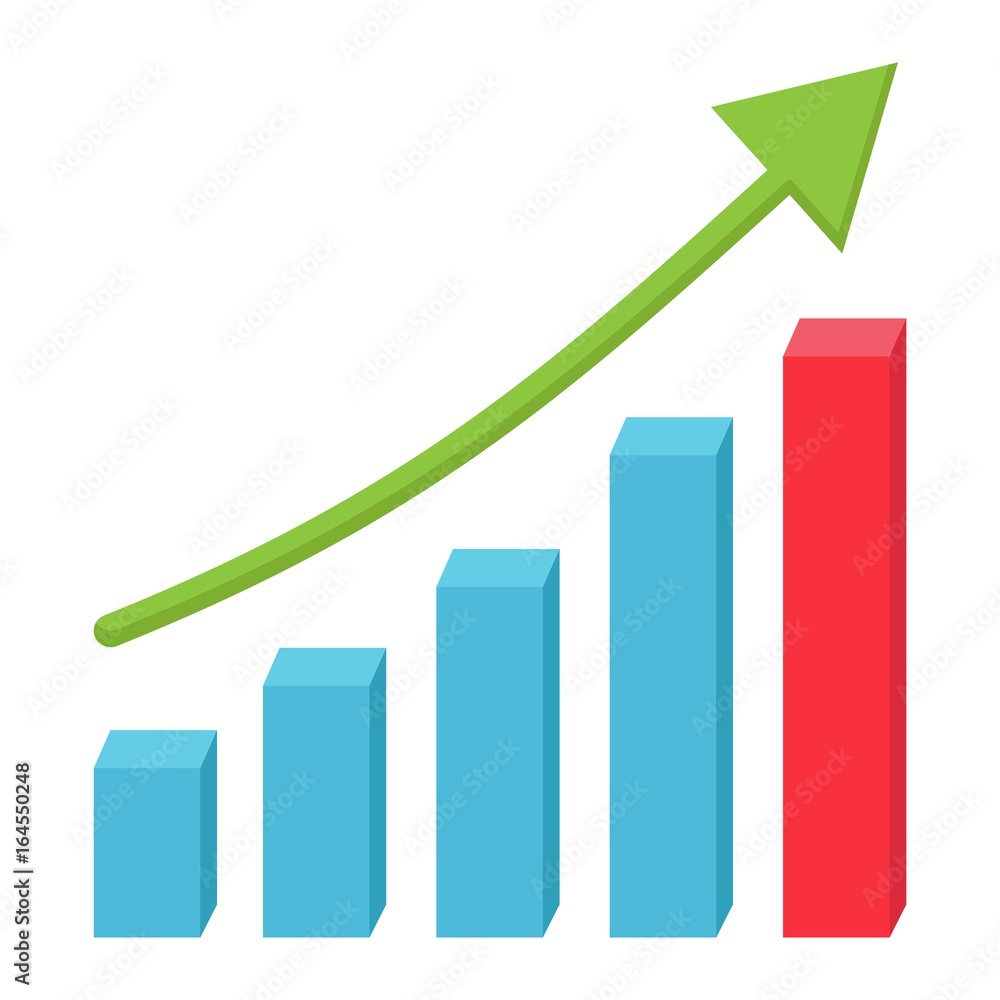 Business growth flat icon, business and financial, vector graphics, a colorful solid pattern on a white background, eps 10. Business growth flat icon, business and financial, vector graphics, a colorful solid pattern on a white background, eps 10.