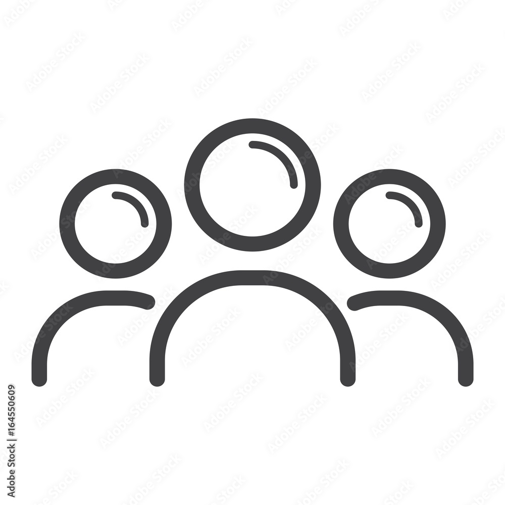 Team line icon, business and group, vector graphics, a linear pattern on a white background, eps 10. Team line icon, business and group, vector graphics, a linear pattern on a white background, eps 10.