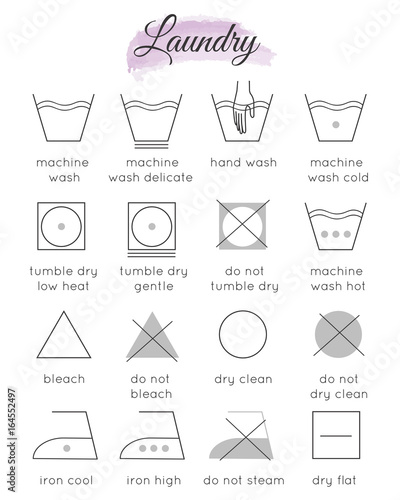 laundry instruction