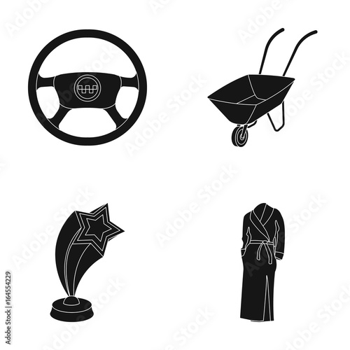 Transport, education and or web icon in black style. agriculture, fashion icons in set collection. photo