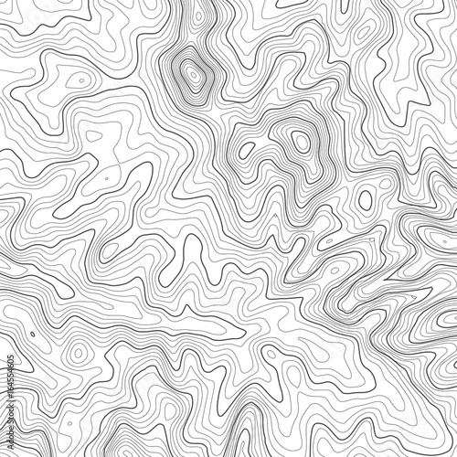 Topographic map background with space for copy . Line topography map contour background , geographic grid abstract vector illustration . Mountain hiking trail over terrain .