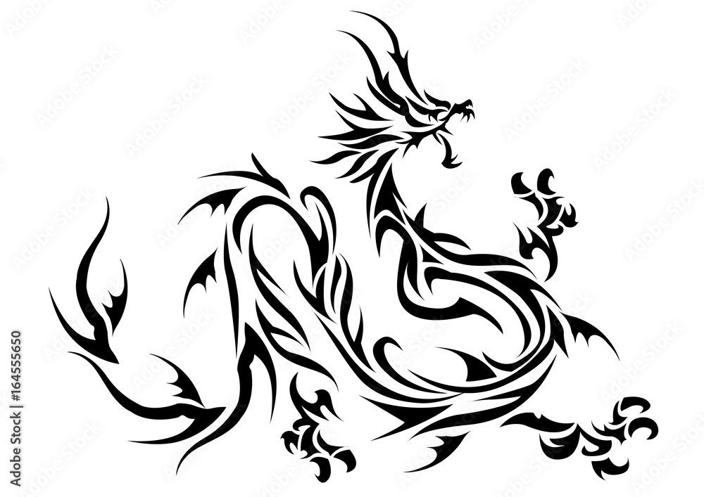 tribal dragon tribal dragon
