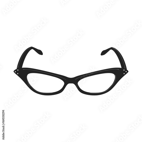 Elegant woman glasses vector illustration