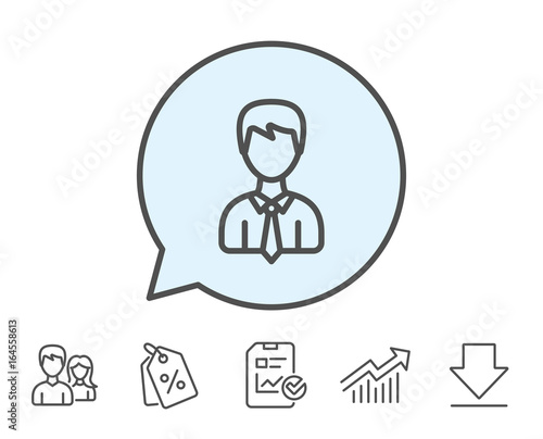 Male User line icon. Profile Avatar sign. Businessman Person silhouette symbol. Report, Sale Coupons and Chart line signs. Download, Group icons. Editable stroke. Vector Free Download Male User line icon. Profile Avatar sign. Businessman Person silhouette symbol. Report, Sale Coupons and Chart line signs. Download, Group icons. Editable stroke. Vector - GFXLoad