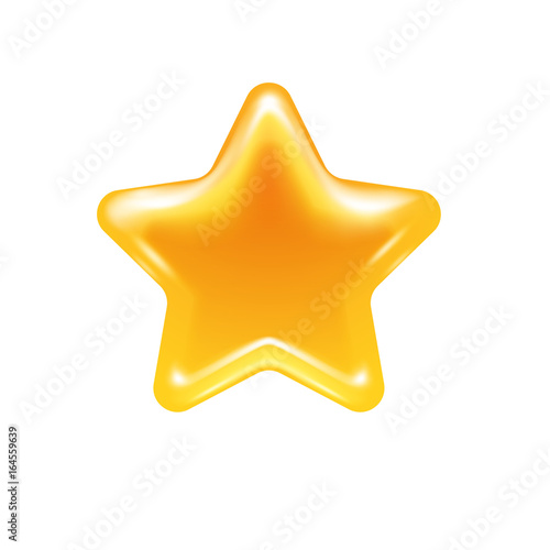 Honey star jelly candy icon.